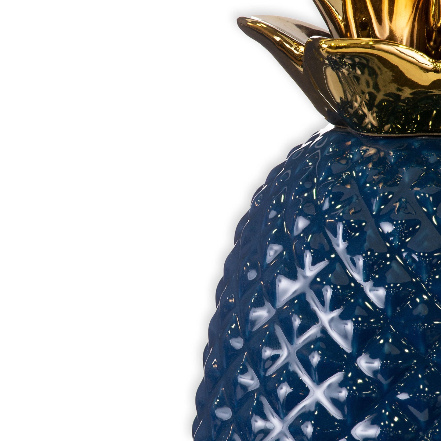 Pier 1 Pineapple Navy And Gold Table Lamp