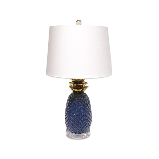 Pier 1 Pineapple Navy And Gold Table Lamp