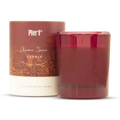 Pier 1 Asian Spice Boxed Soy Candle 8oz